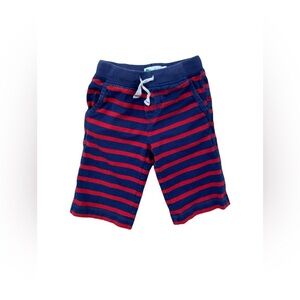 Mini Boden Size 5 Navy and Red Striped Baggies Shorts